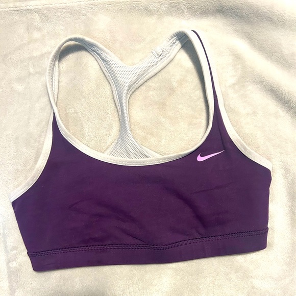 Nike Other - *4/$20* Nike Dri fit purple/gray reversible sports bra women’s size medium
